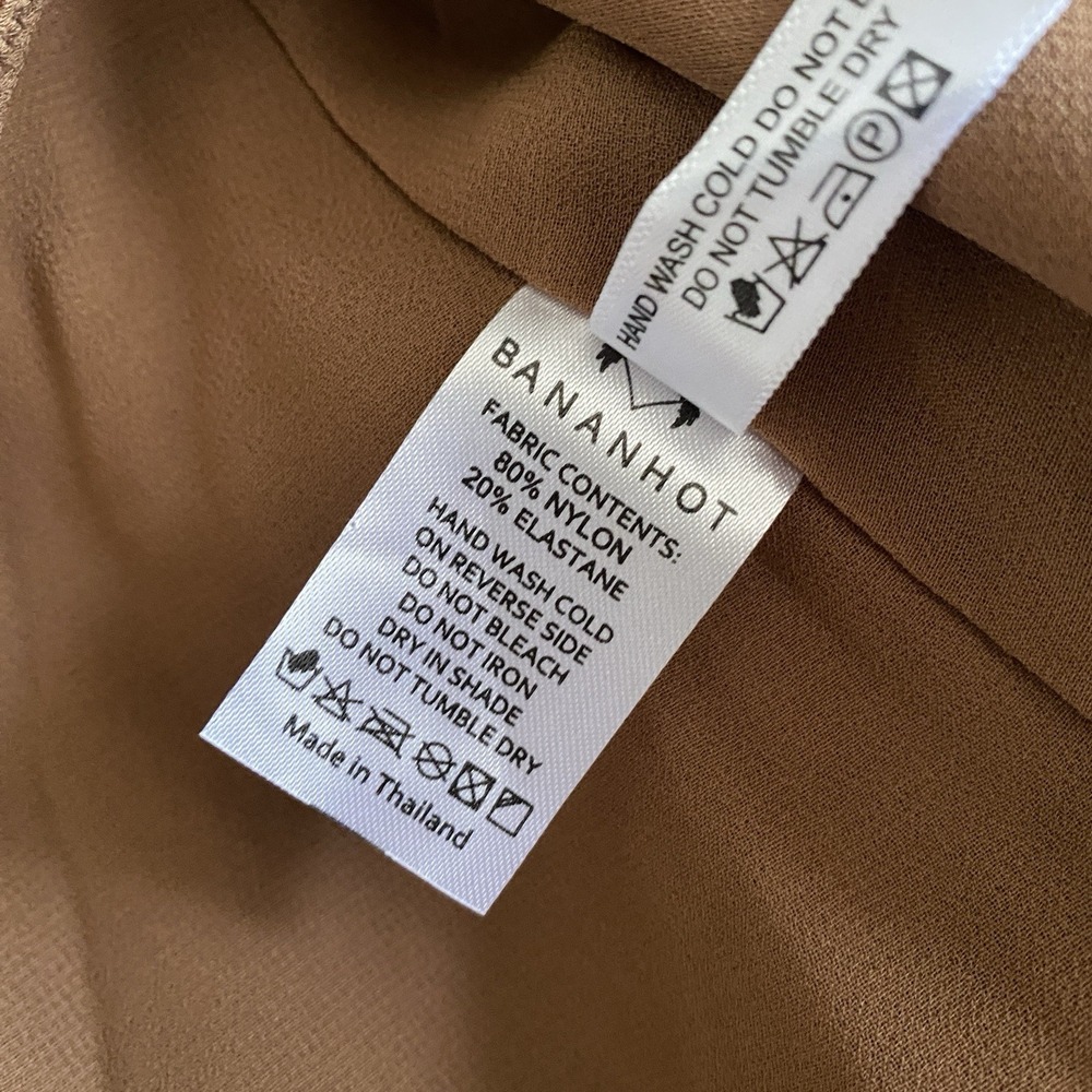 Bananhot Rocco Halter Maxi Dress Open Back Brown Size M Wedding Guest NWT - Picture 9 of 9